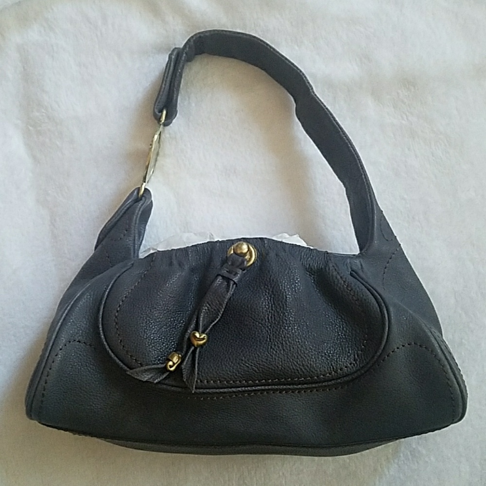 Juicy Couture Navy Leather Handbag
